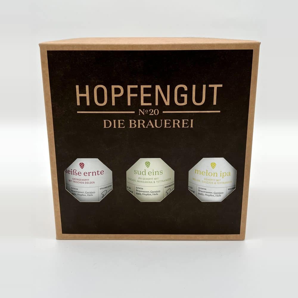 Bier-Geschenkbox vom Hopfengut No. 20 aus Tettnang