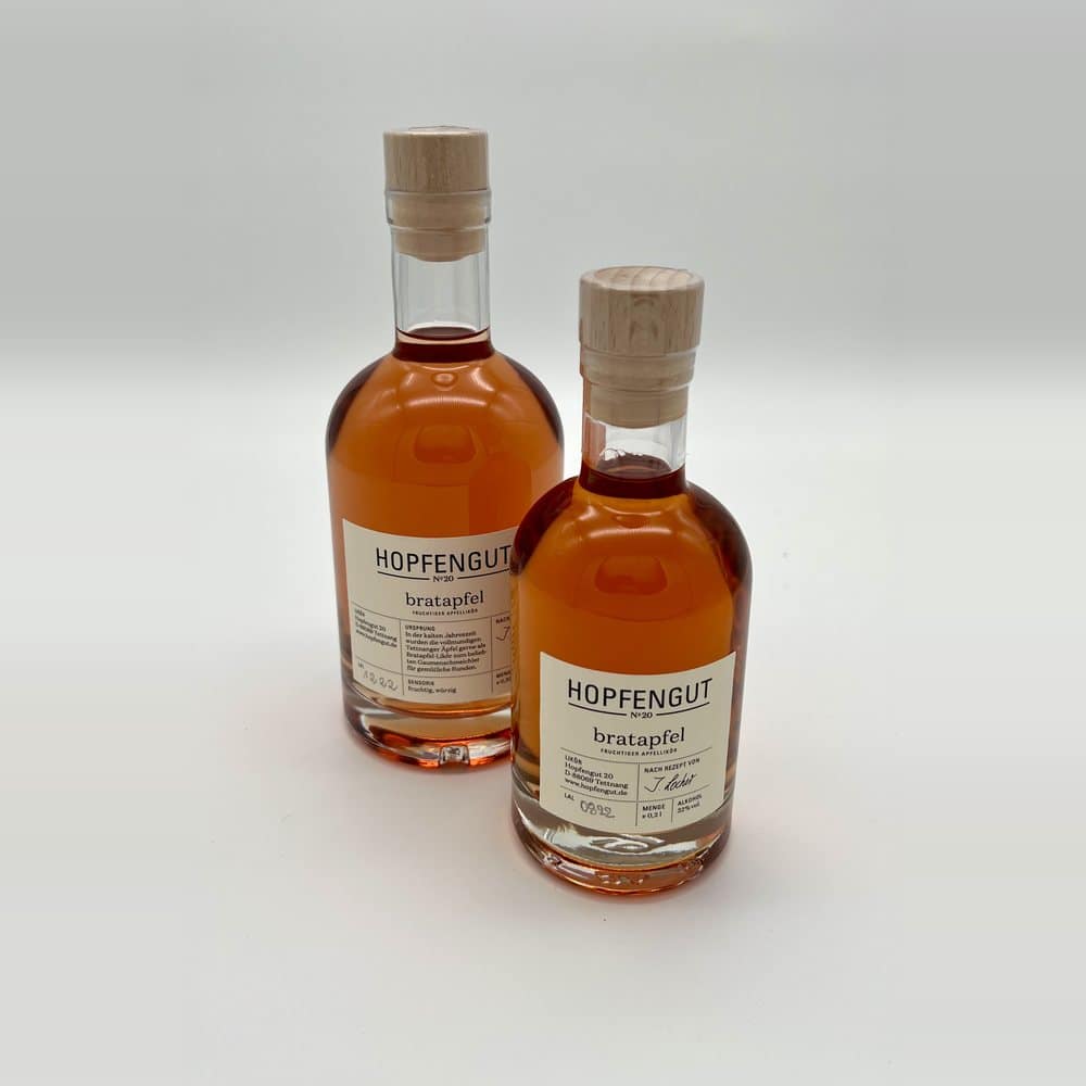Bratapfel-Likör vom Hopfengut No. 20 aus Tettnang