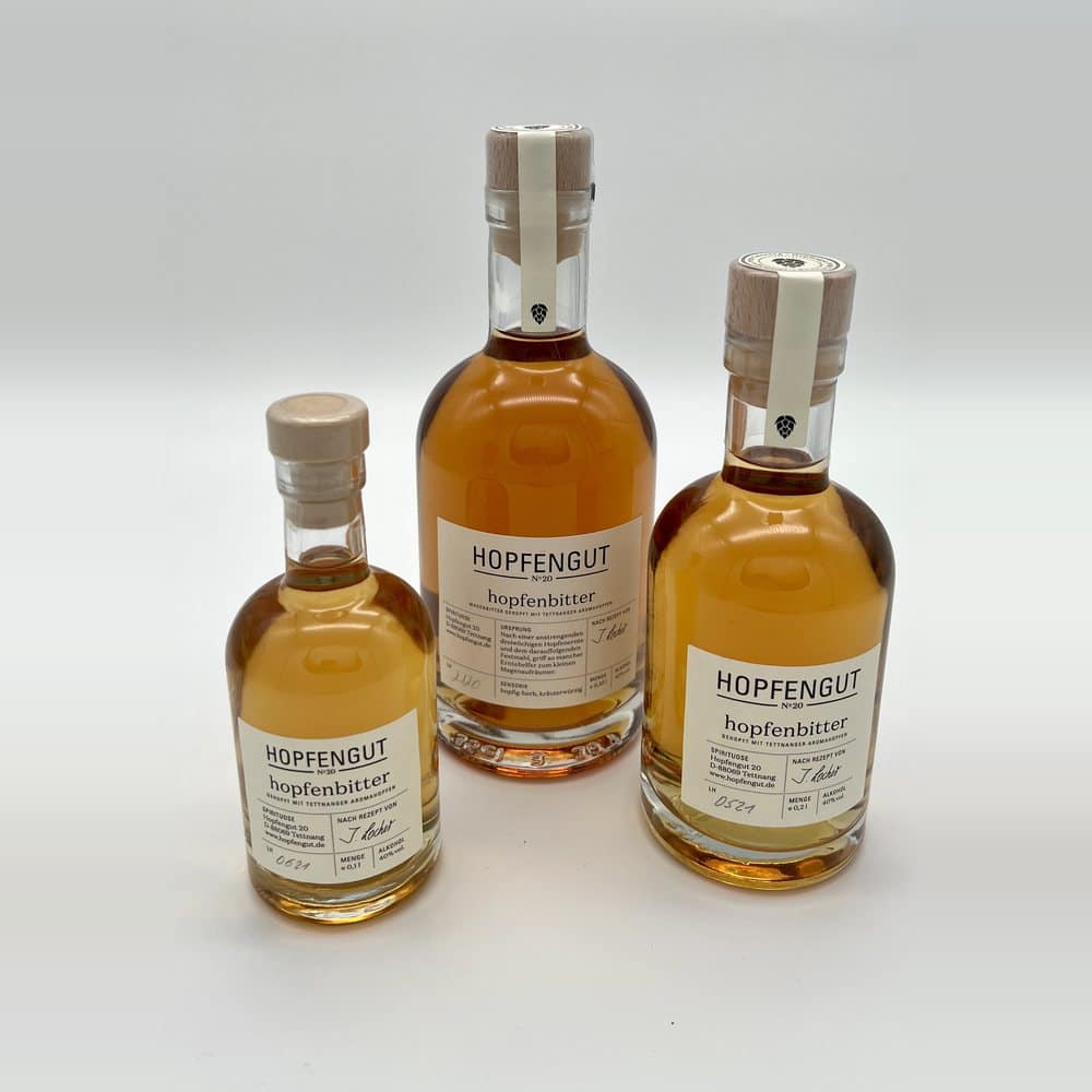 Hopfenbitter-Likör vom Hopfengut No. 20 aus Tettnang